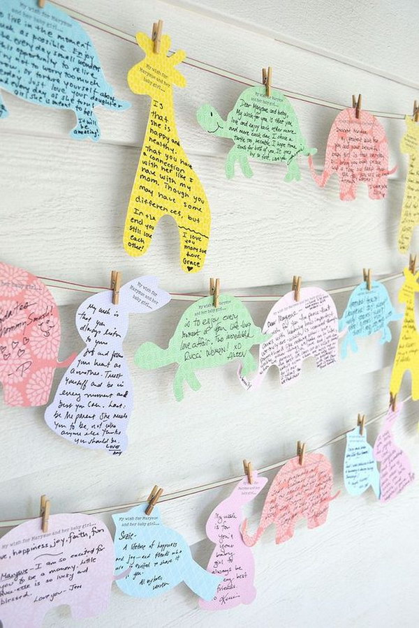 20 Creative Baby Shower Guest Book DIY Ideas