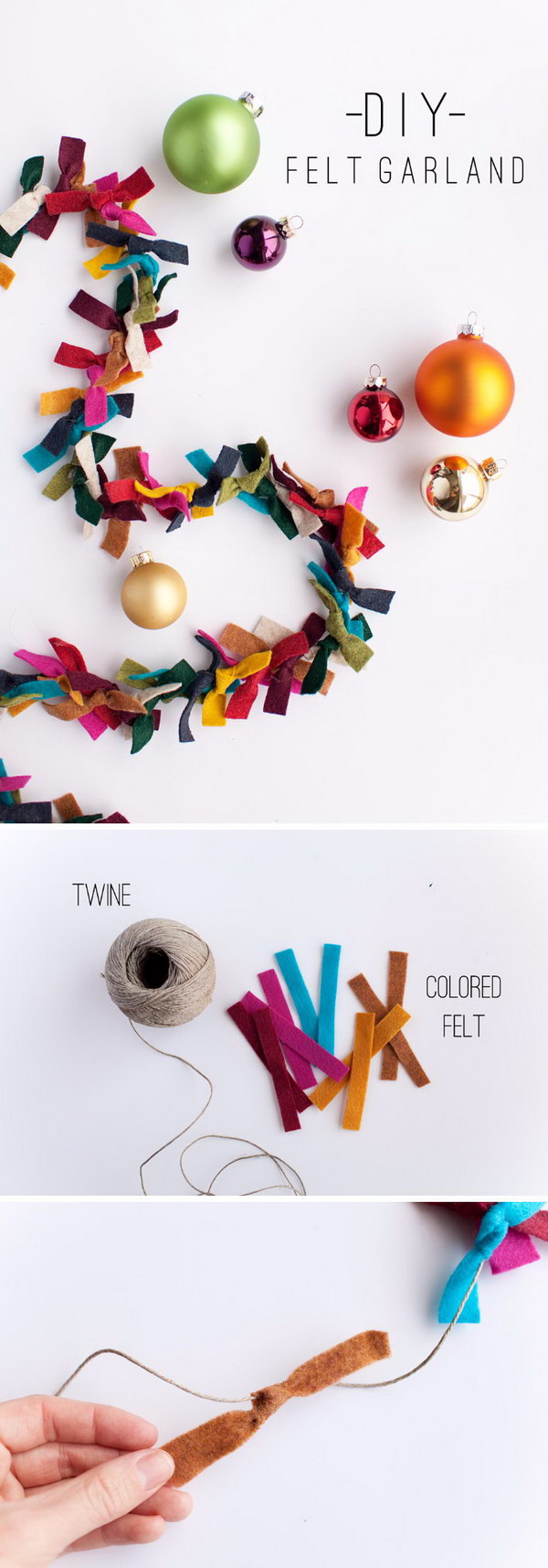 DIY Felt Garland. 