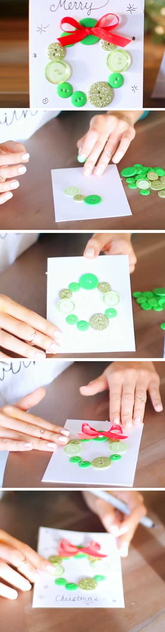 Button Wreath. 