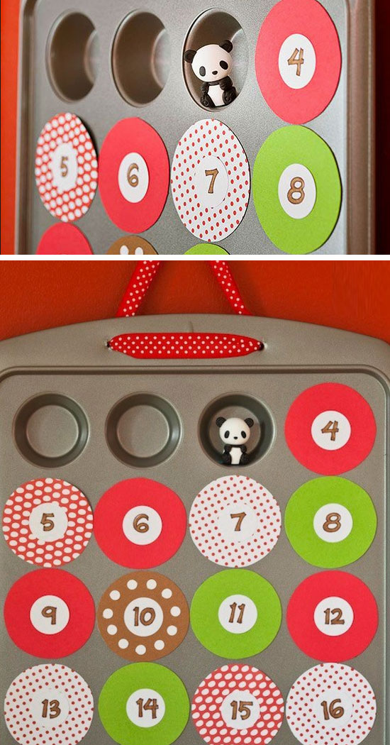 Muffin Tin Advent Calendar. 