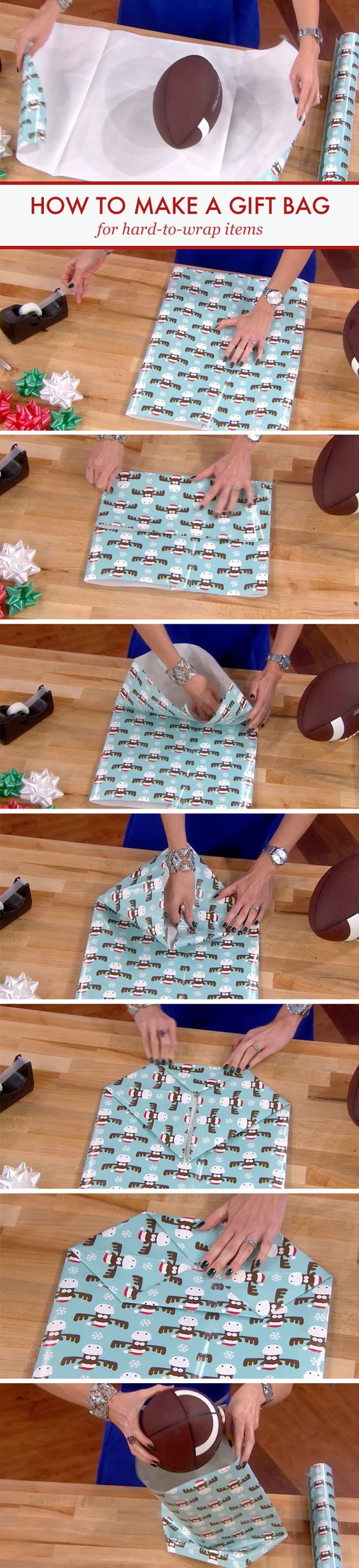 DIY Gift Bags for Hard-To-Wrap Items. 