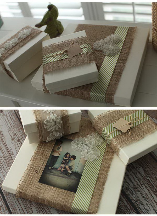 Burlap Gift Packaging. 