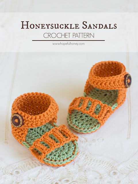 Honeysuckle Baby Sandals. 