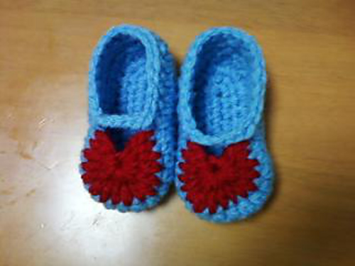 Crochet Baby Sandals. 