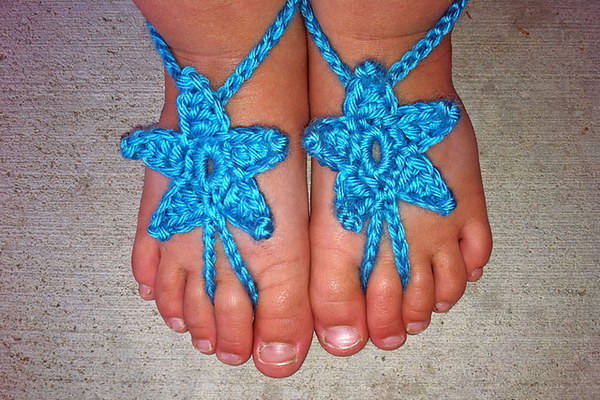 Baby Star Barefoot Sandals. 