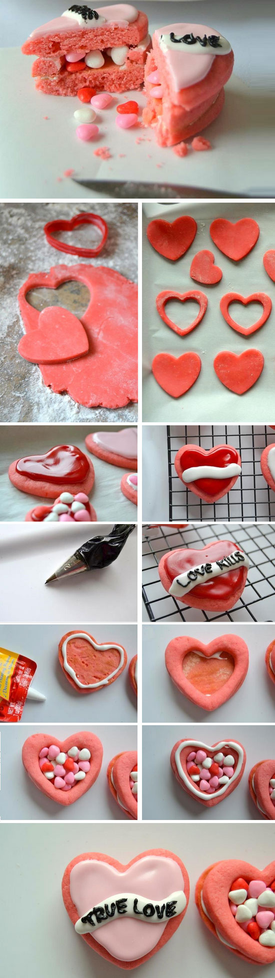 Broken Heart Tattoo Cookies. 