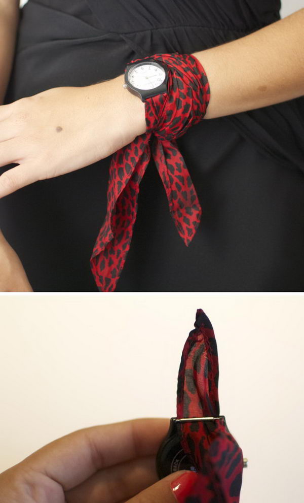 Replace Your Broken Watch Strap With a Scarf. 