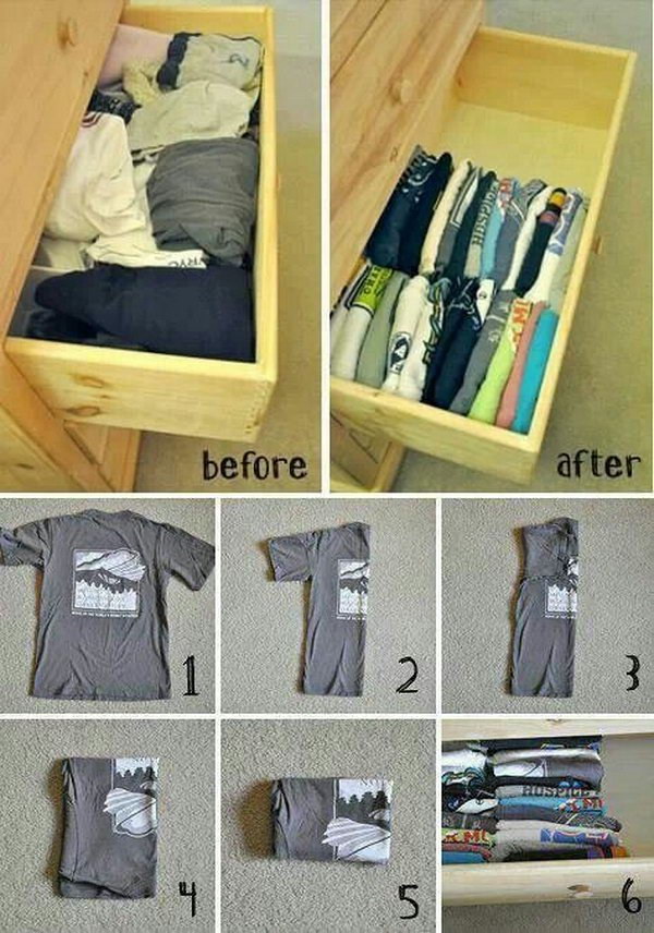 Fold Clothes for Better Storage. 