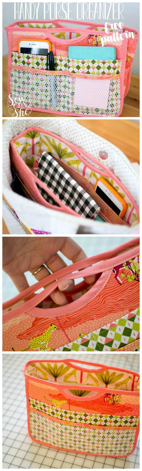 Handy Purse Organizer with Free Pattern. 