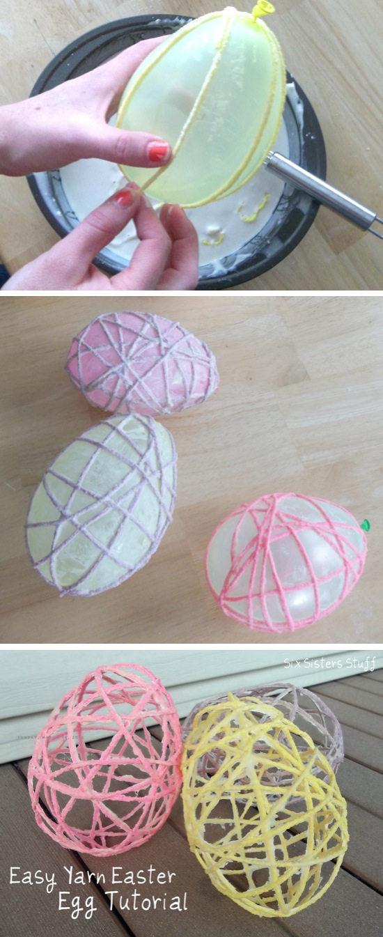 Easy Yarn Easter Egg. 