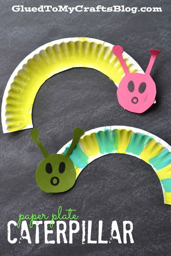 Paper Plate Caterpillar. 