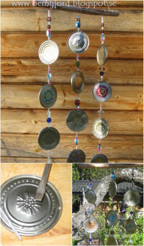 Tin Can Wind Chime. 