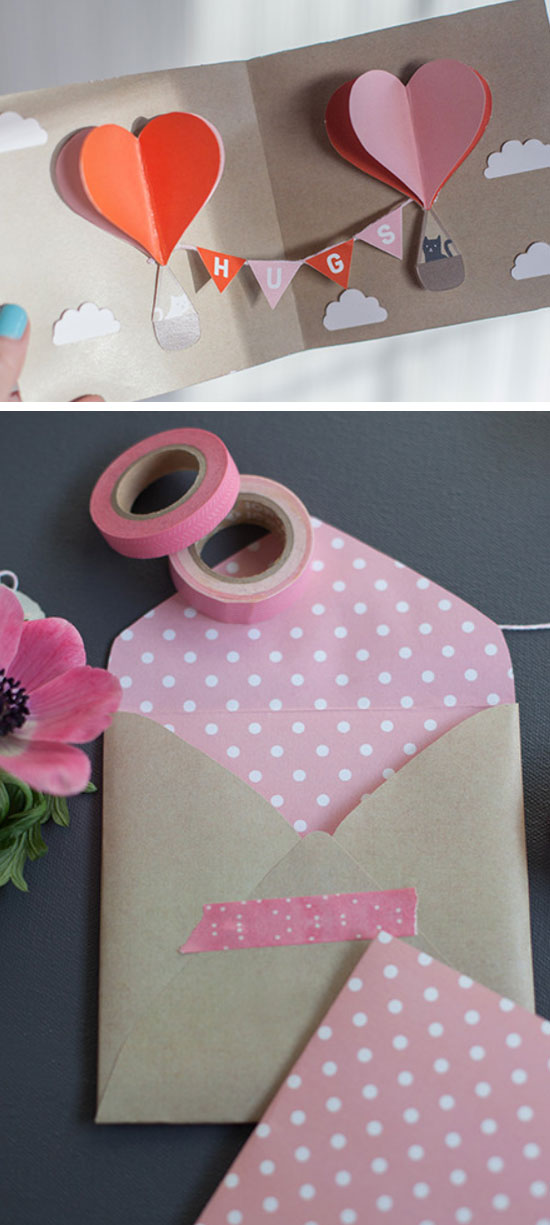 DIY Valentine Pop-Up Card. 