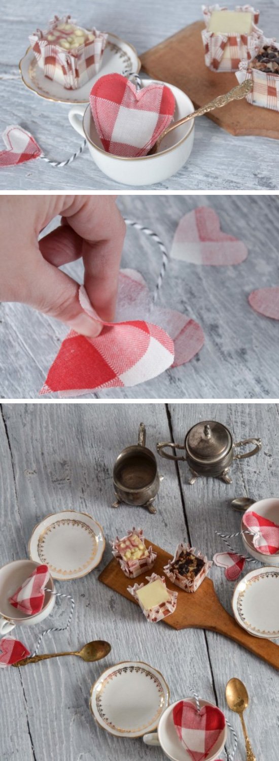 DIY Valentine Toy Teabags. 