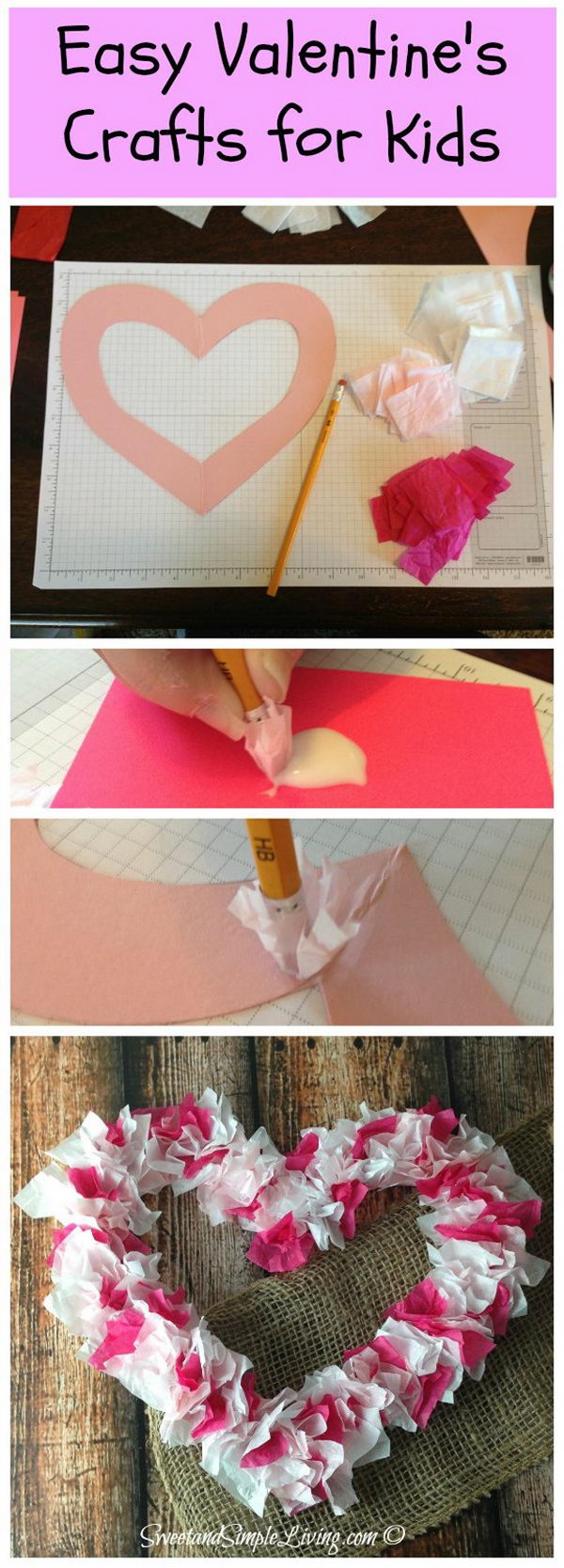 Tissue Paper Heart. 