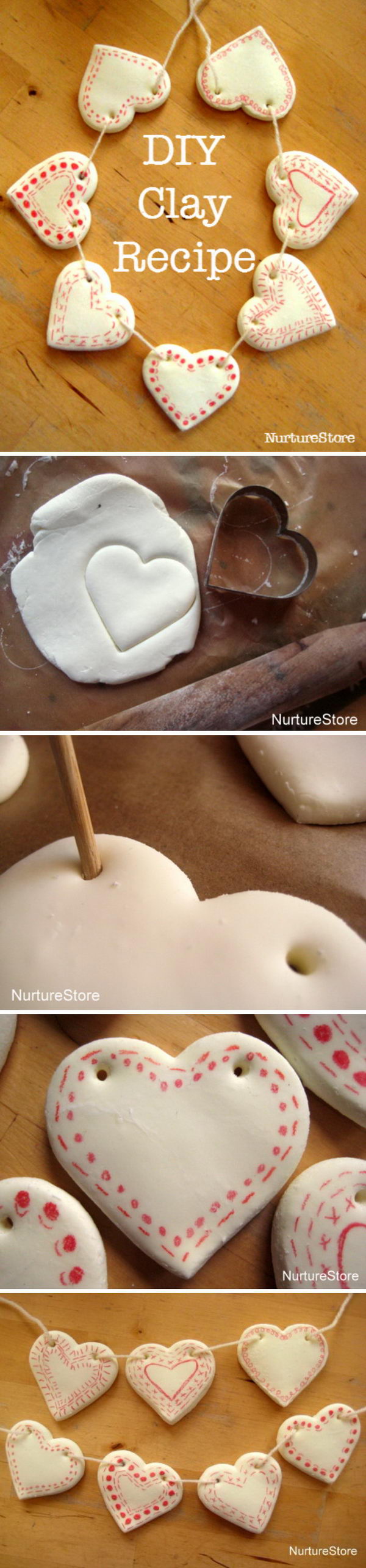 DIY Clay Heart. 