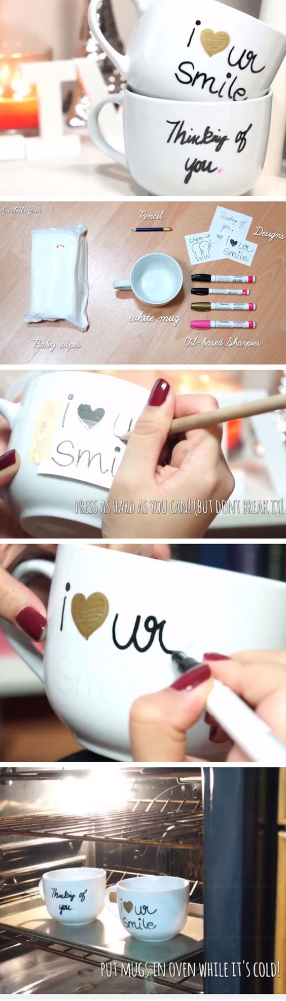 DIY Sharpie Mugs. 