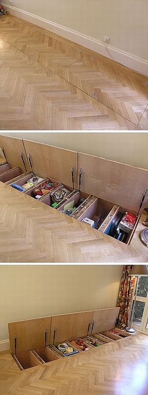 Clever Sub Floor Storage. 