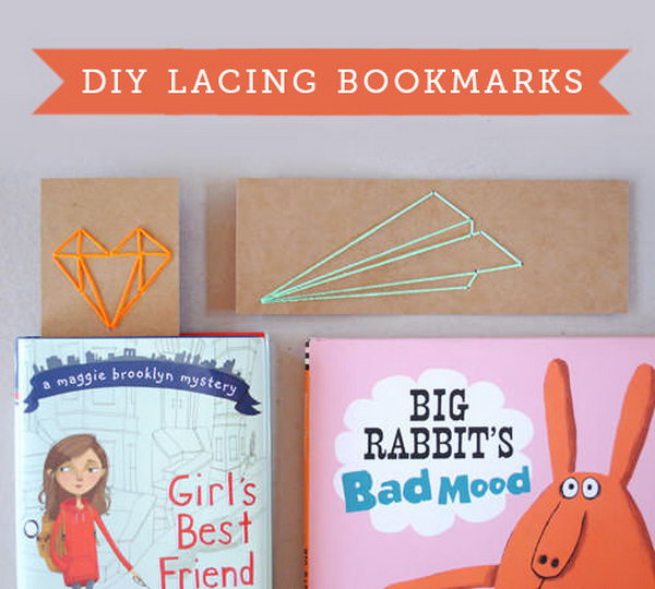 Back-To-School Lacing Bookmarks