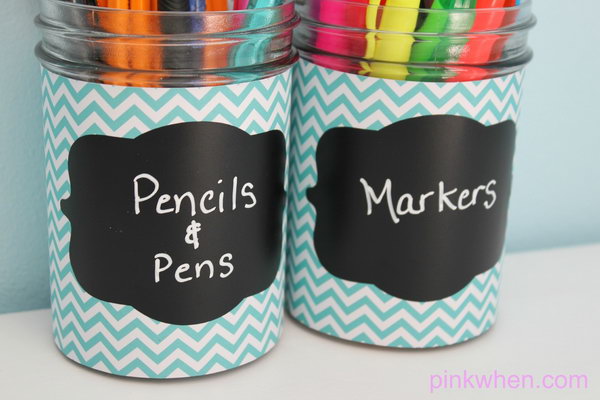 Easy Faux Chalkboard Labels