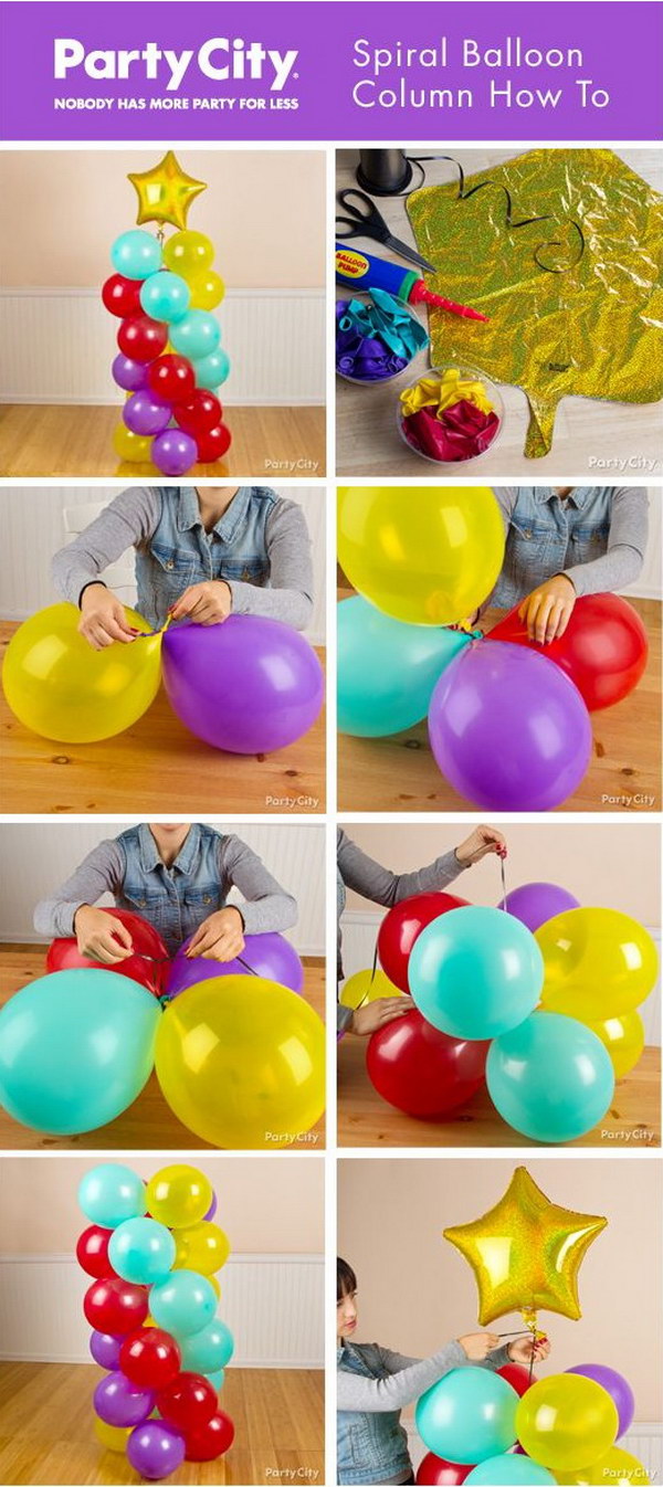 Spiral Balloon Columns. 