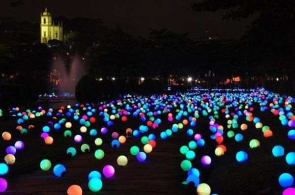 Break Small Glow Sticks, Put in Balloons and Put the Balloons All over Your Yard and in the Pool. Inexpensive, but wow it really makes the backyard come alive.  