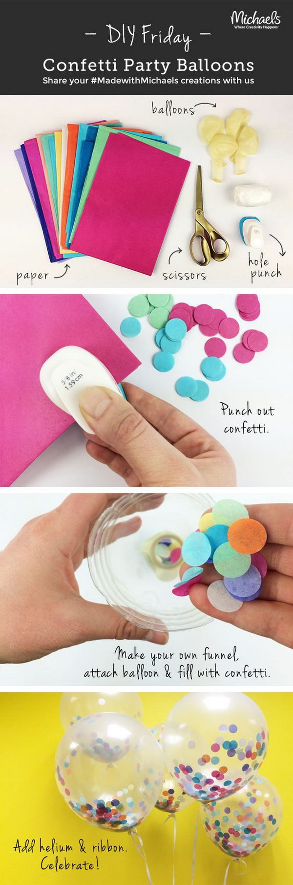 Easy Confetti Balloons. 