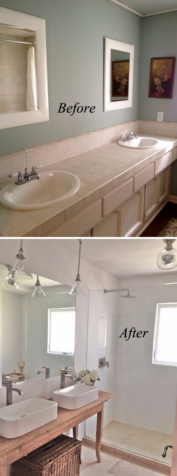 Clean And Crisp Bathroom Renovation. 