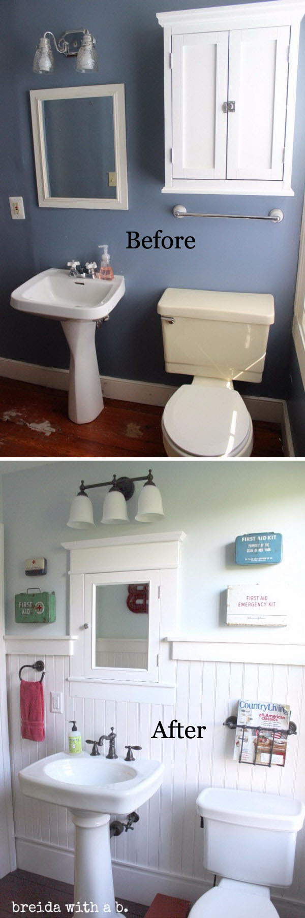 Farmhouse Bathroom Renovation. 