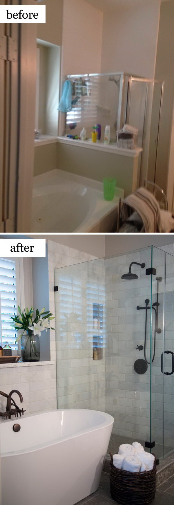 Before and After Makeovers: 30+ Awesome Bathroom  