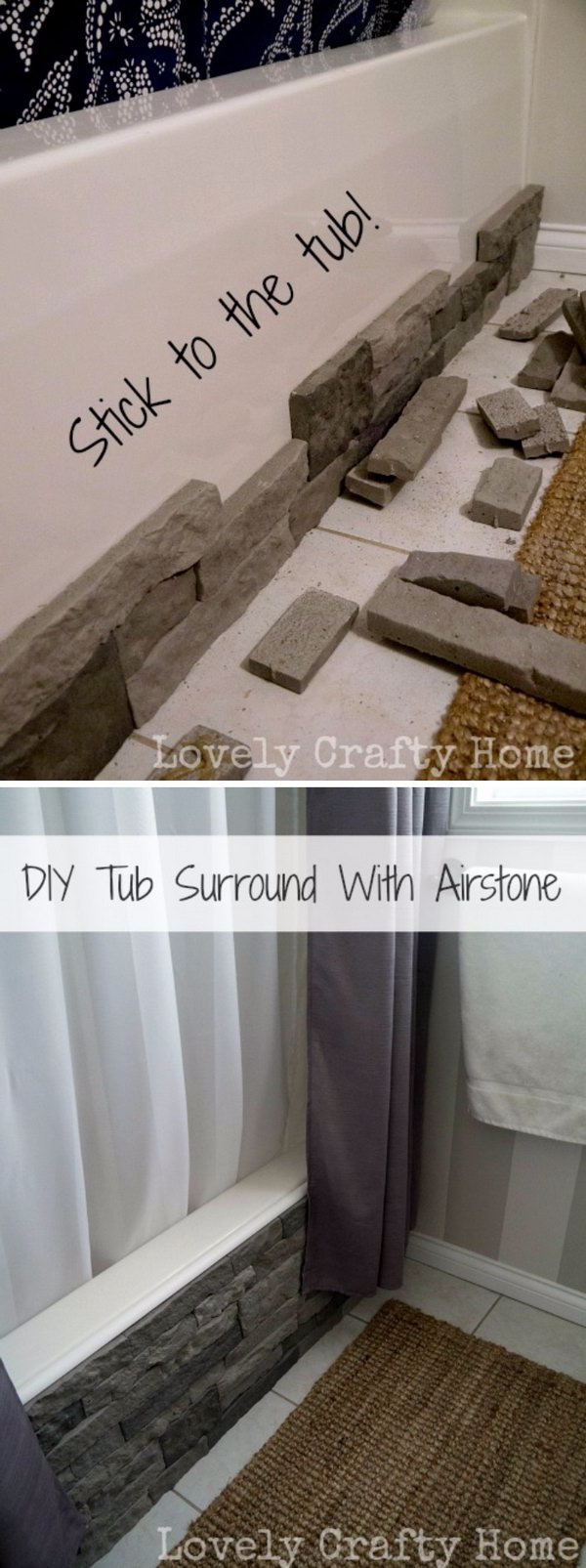 Update Your Boring Builder Bathtub With Airstone. 