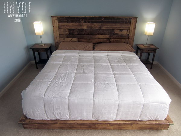 King Size Platform Bed Frame. Get the steps 