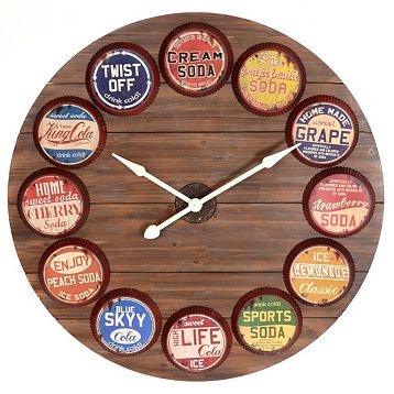 DIY Classic Bottle Cap Clock 