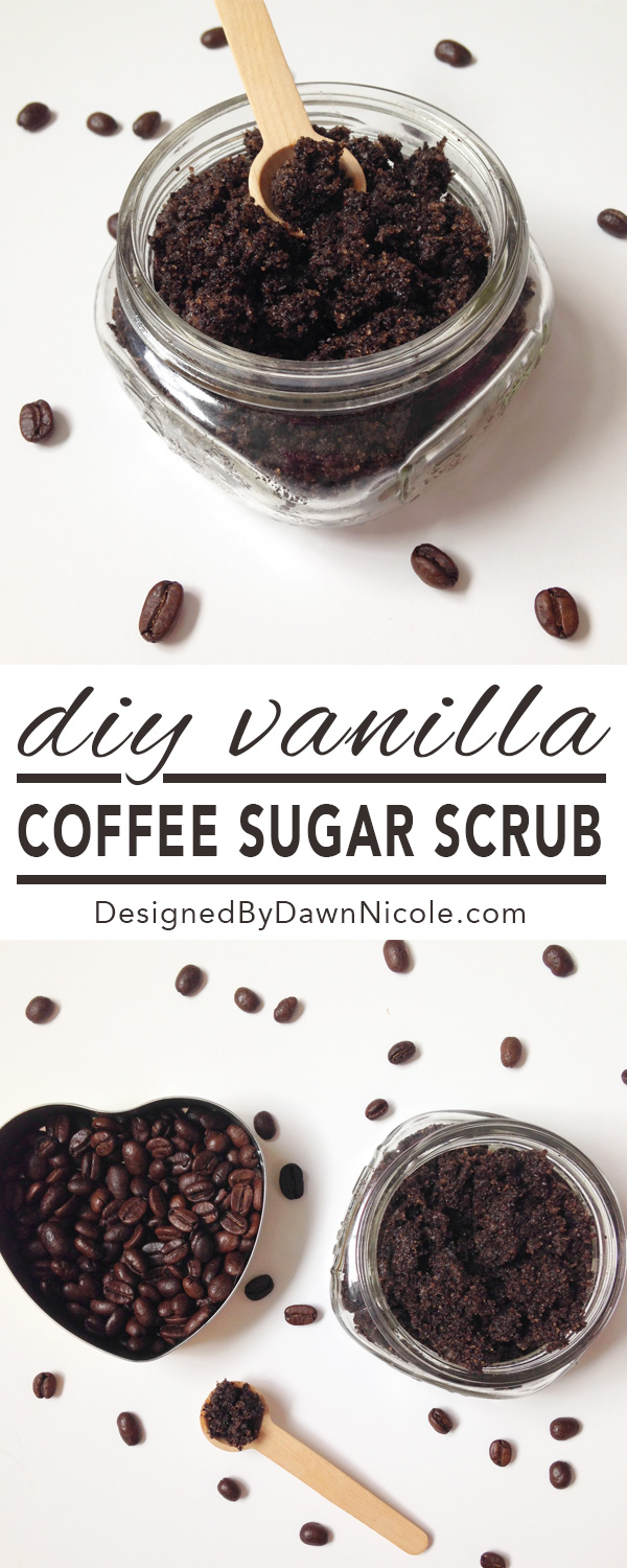 DIY Vanilla Coffee Sugar Scrub. 