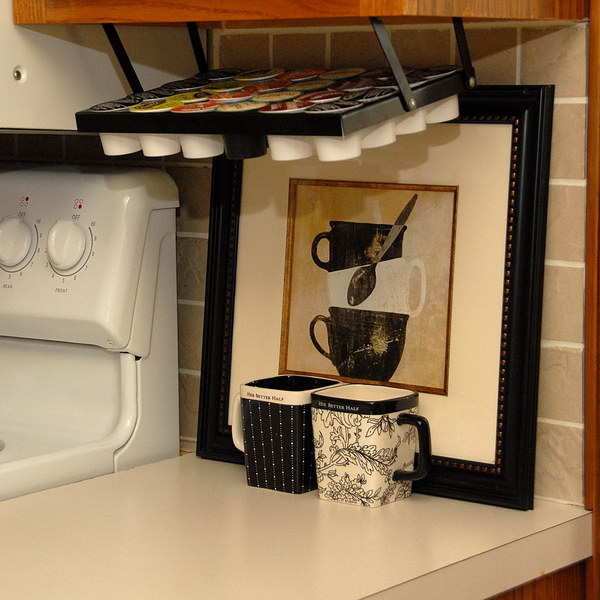 Coffee Keepers Under Cabinet. 