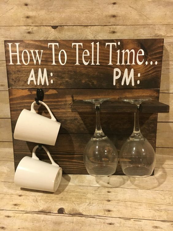 How To Tell Time Coffee Mug Rack. 