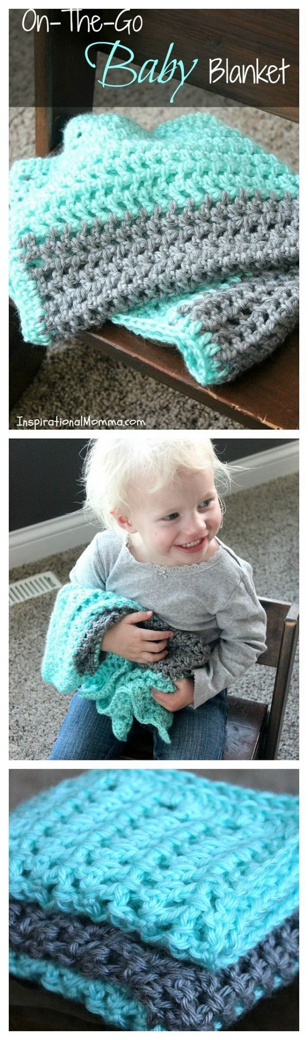 On-The-Go Crochet Baby Blanket. 