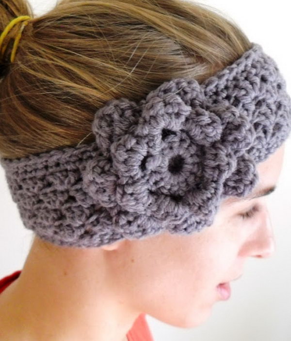 Crochet Ear-warmer. Beautiful ear warmers are incredibly popular right now! 