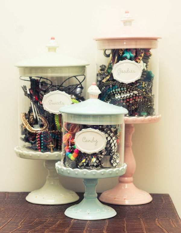 DIY Hair Ties Accessories Storage. 