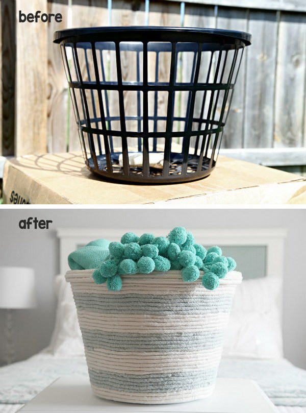 DIY Rope Basket. 