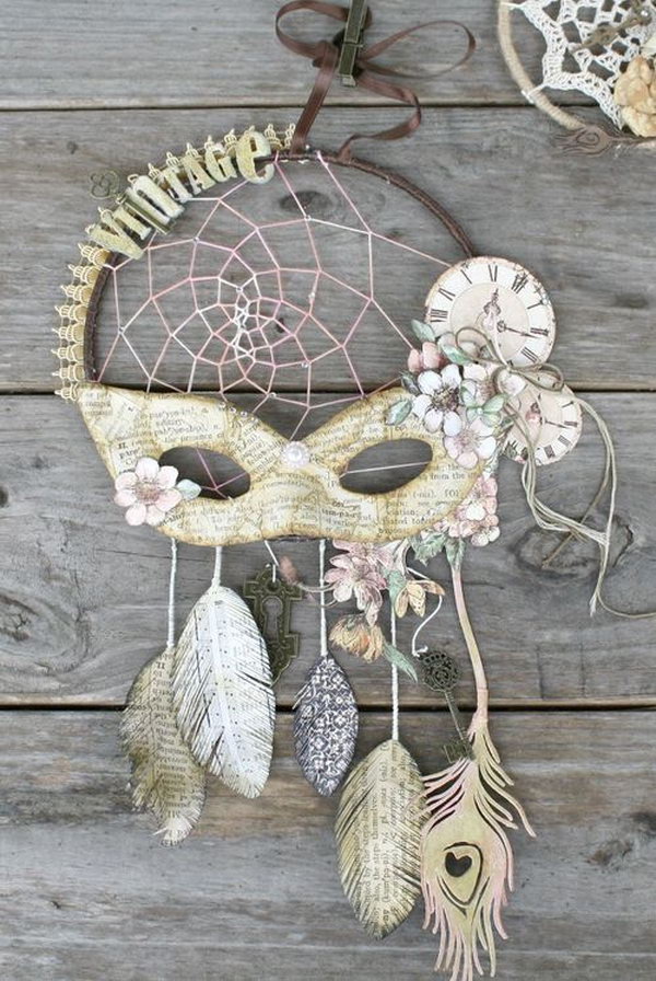 DIY Vintage Dream Catcher. 