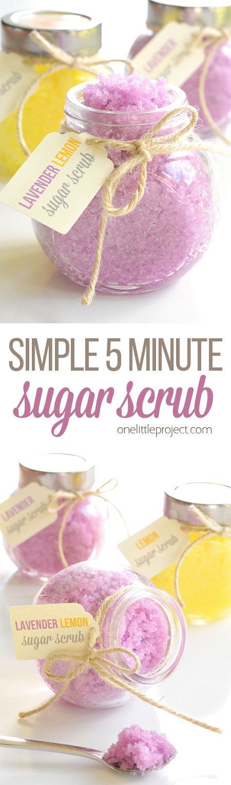 This Homemade Sugar Scrub Only Takes 5 Minutes To Make. 