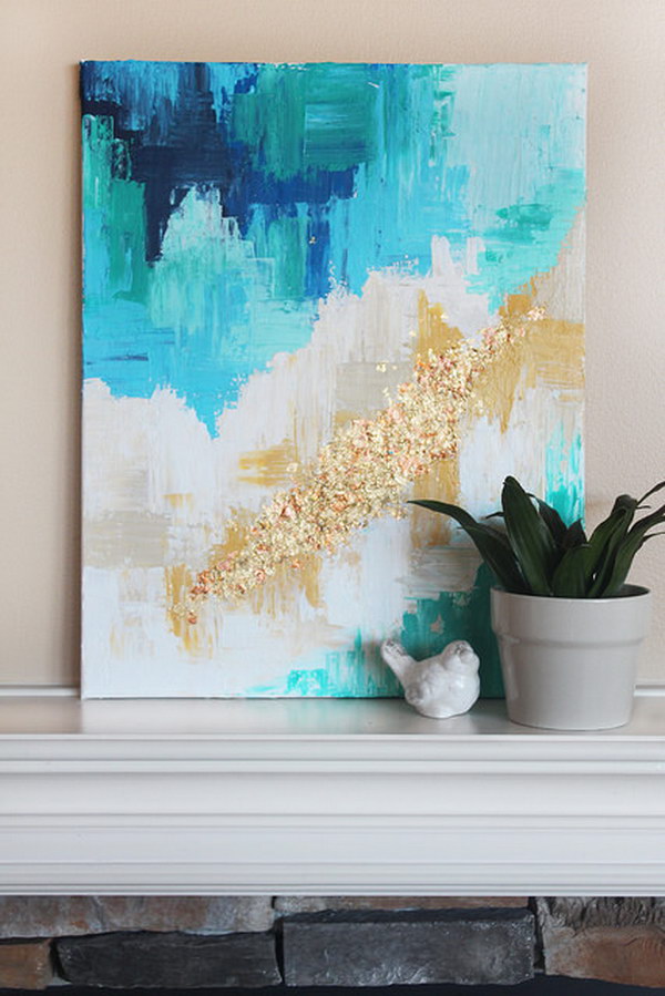 Easy DIY Abstract Art. 