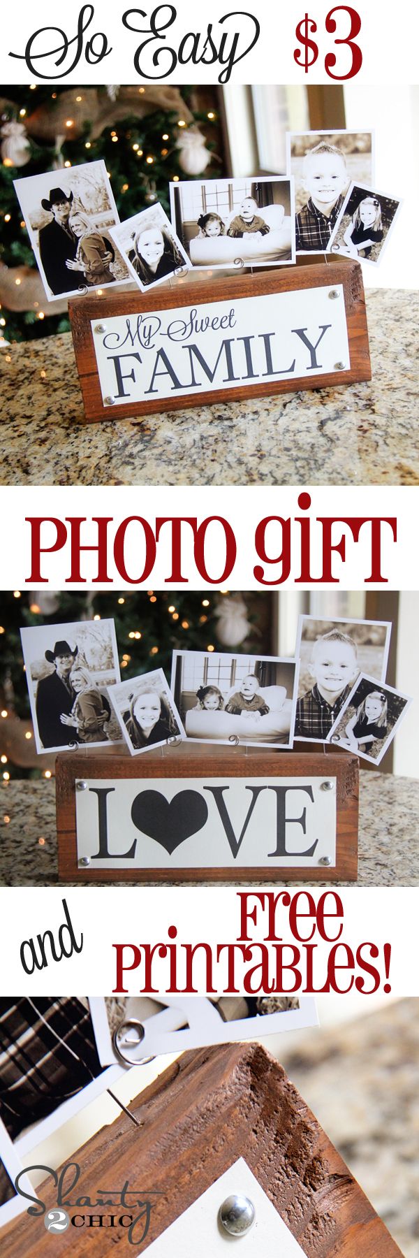 DIY Photo Block Gift. 