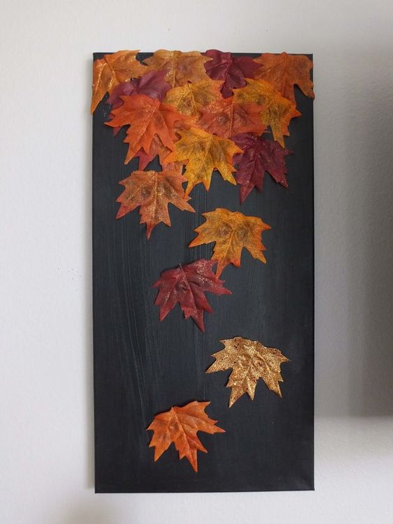 Fall Leaf Canvas. 