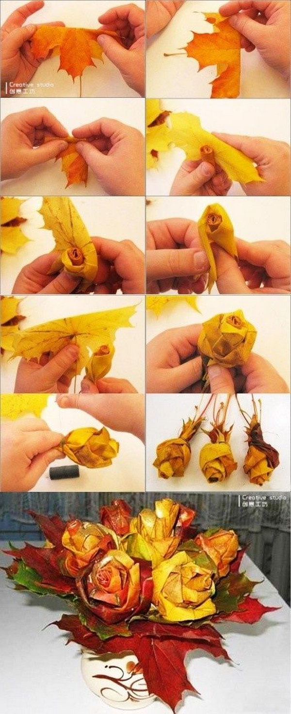 30 Awesome Diy Ideas And Tutorials Using Fall Leaves 2017