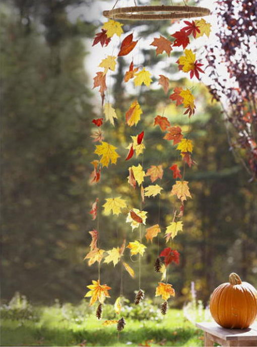 Wind Fall Leaf Mobile. 