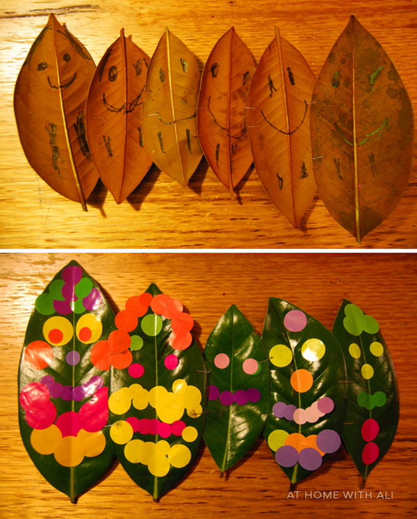 Leaf People Crafts for Kids. 