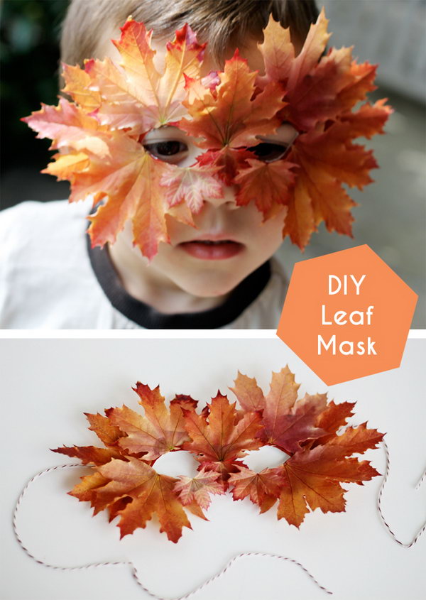 DIY Leaf Mask. 