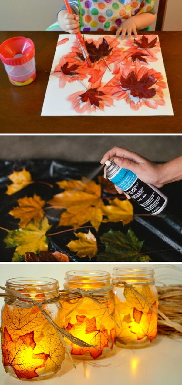 30 Awesome DIY Ideas and Tutorials Using Fall Leaves. 